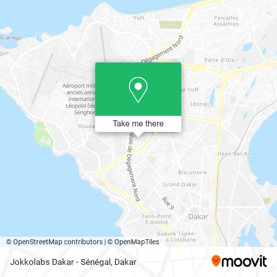 Jokkolabs Dakar - Sénégal map