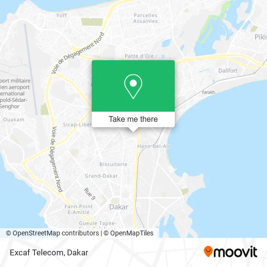 Excaf Telecom map