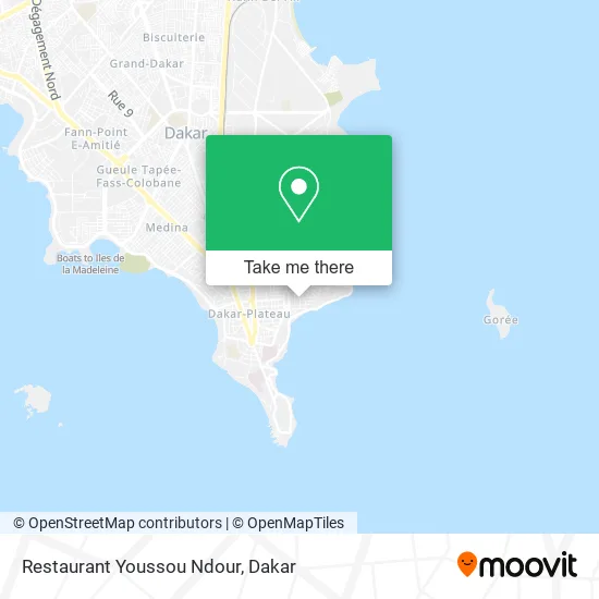 Restaurant Youssou Ndour map
