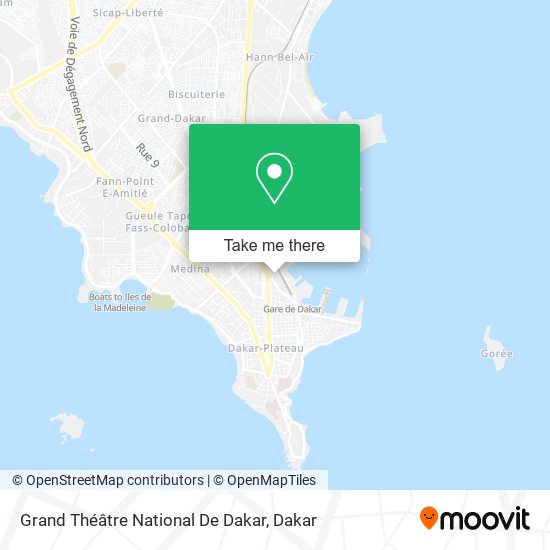 Grand Théâtre National De Dakar map