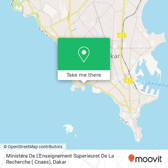 Ministére De L'Enseignement Superieuret De La Recherche ( Cnaes) map