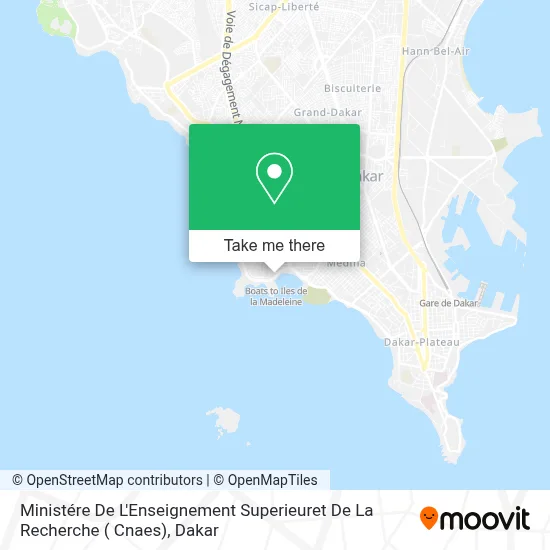 Ministére De L'Enseignement Superieuret De La Recherche ( Cnaes) map