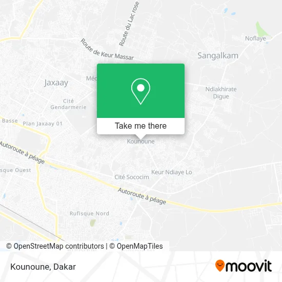 Kounoune map