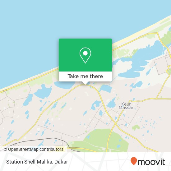 Station Shell Malika map