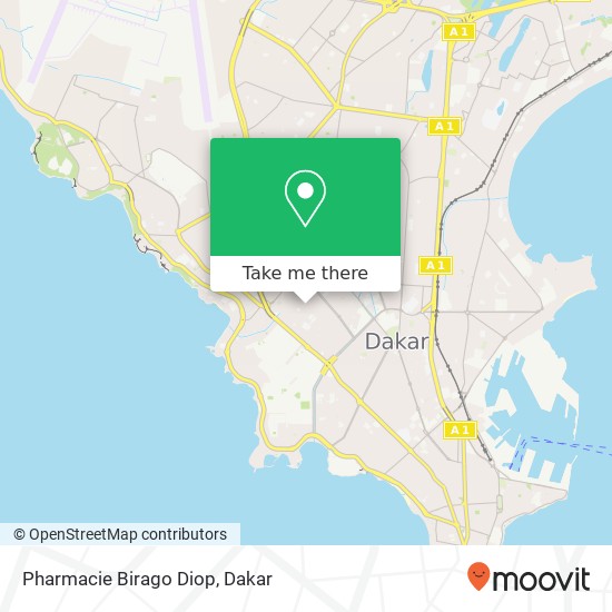 Pharmacie Birago Diop map