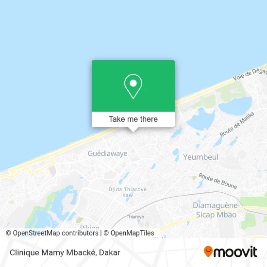 Clinique Mamy Mbacké map