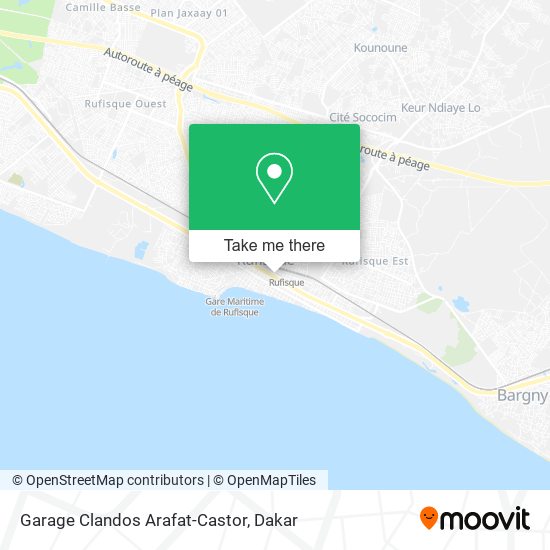 Garage Clandos Arafat-Castor map