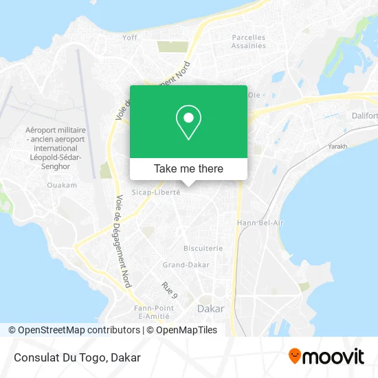 Consulat Du Togo map