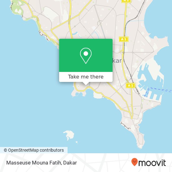 Masseuse Mouna Fatih map