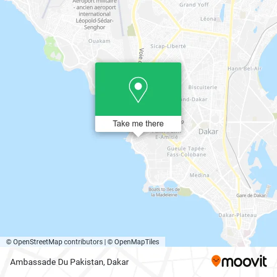 Ambassade Du Pakistan map