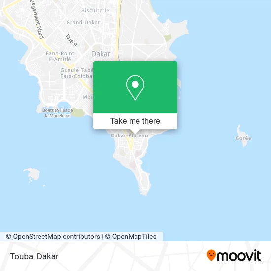 Touba map