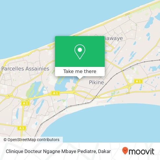 Clinique Docteur Ngagne Mbaye Pediatre map