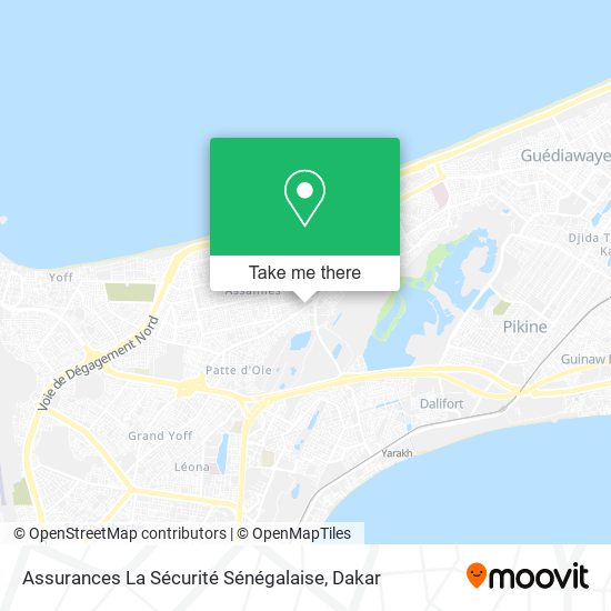 Assurances La Sécurité Sénégalaise map