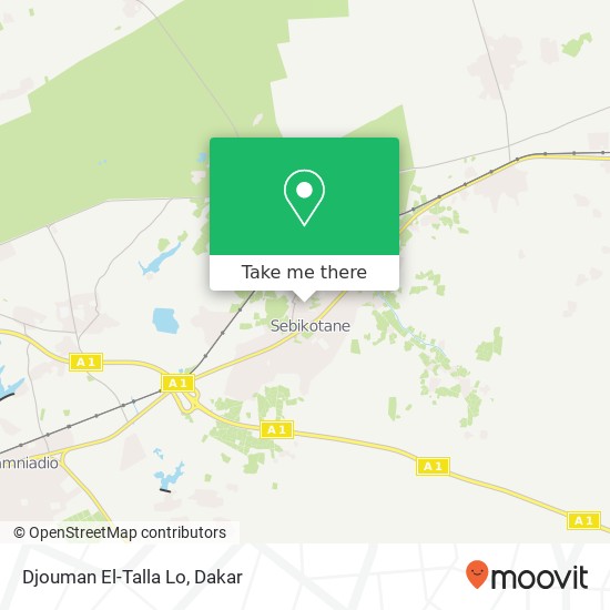 Djouman El-Talla Lo map
