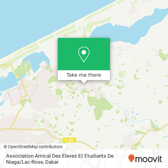 Association Amical Des Eleves Et Etudiants De Niaga / Lac-Rose map
