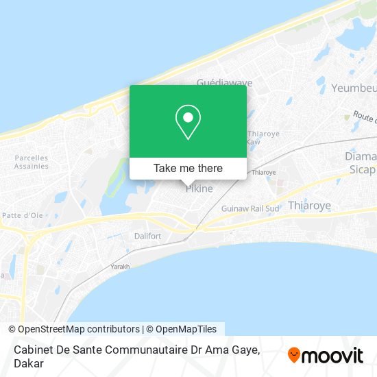 Cabinet De Sante Communautaire Dr Ama Gaye map