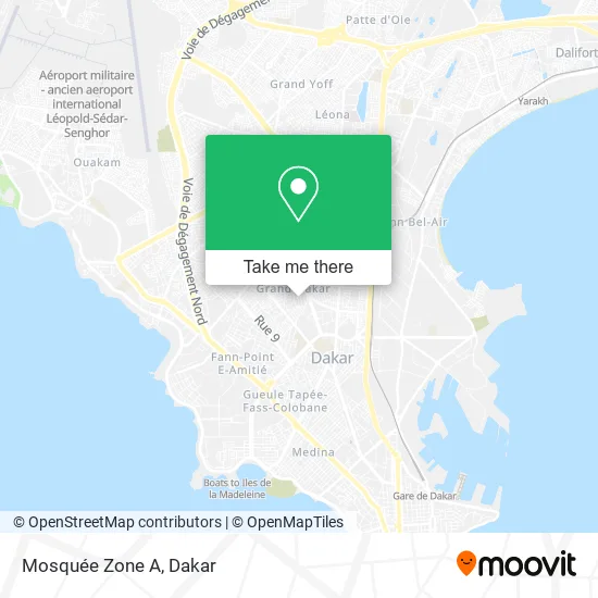 Mosquée Zone A map