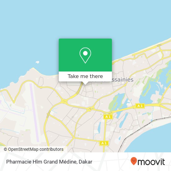 Pharmacie Hlm Grand Médine map