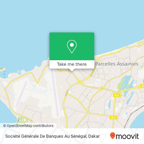 Société Générale De Banques Au Sénégal map