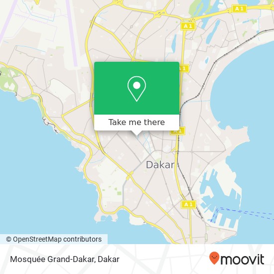 Mosquée Grand-Dakar map