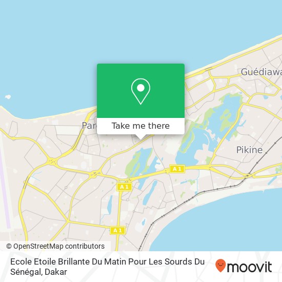 Ecole Etoile Brillante Du Matin Pour Les Sourds Du Sénégal map