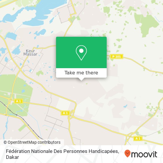 Fédération Nationale Des Personnes Handicapées map