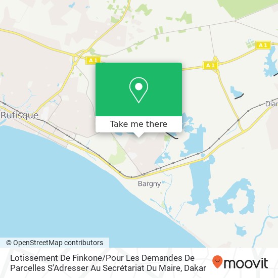 Lotissement De Finkone / Pour Les Demandes De Parcelles S'Adresser Au Secrétariat Du Maire map