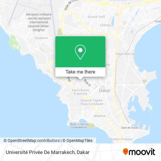 Université Privée De Marrakech map