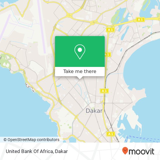 United Bank Of Africa map