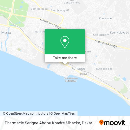 Pharmacie Serigne Abdou Khadre Mbacke map