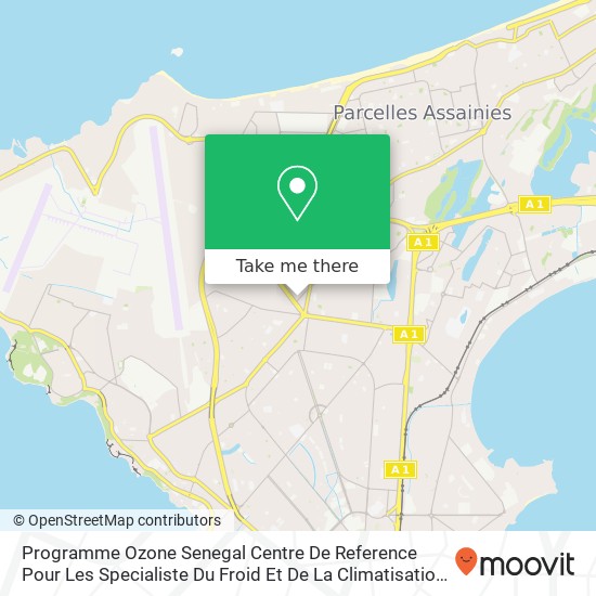 Programme Ozone Senegal Centre De Reference Pour Les Specialiste Du Froid Et De La Climatisation map
