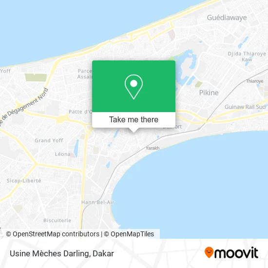Usine Mèches Darling map