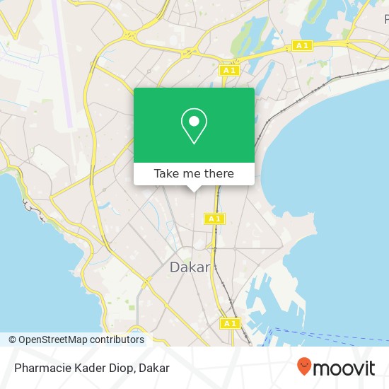 Pharmacie Kader Diop map