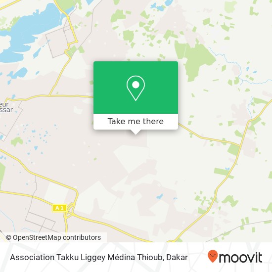 Association Takku Liggey Médina Thioub map