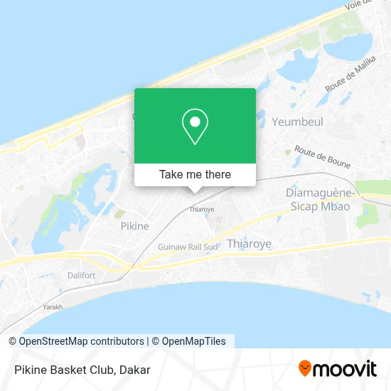 Pikine Basket Club map