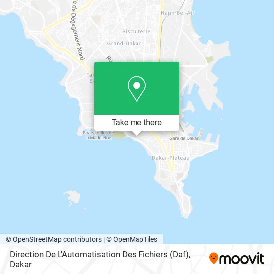 Direction De L'Automatisation Des Fichiers (Daf) map