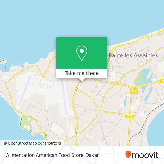 Alimentation American Food Store map