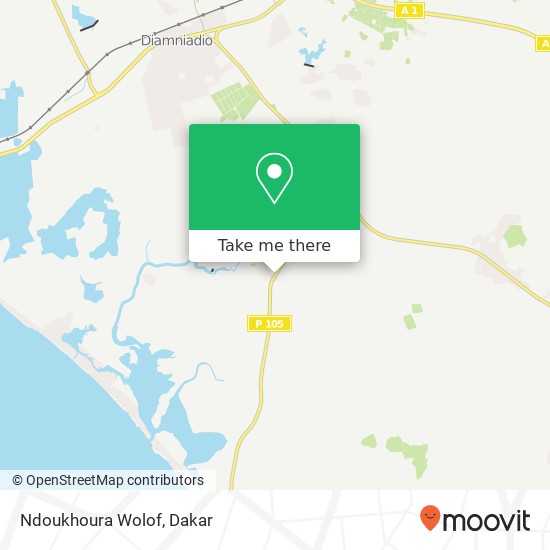 Ndoukhoura Wolof map