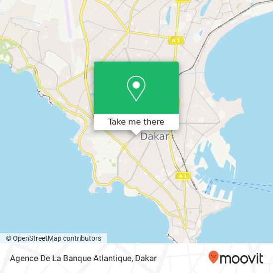 Agence De La Banque Atlantique map