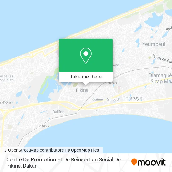 Centre De Promotion Et De Reinsertion Social De Pikine map