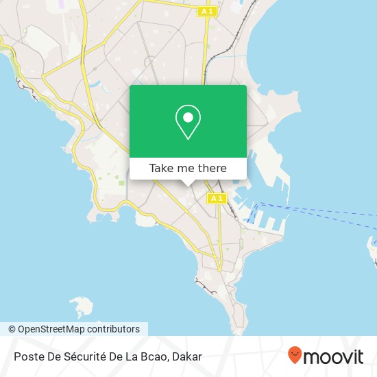 Poste De Sécurité De La Bcao map