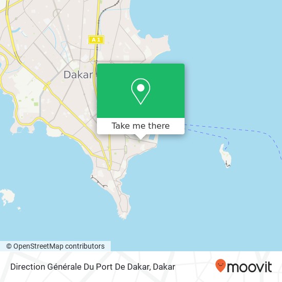 Direction Générale Du Port De Dakar map