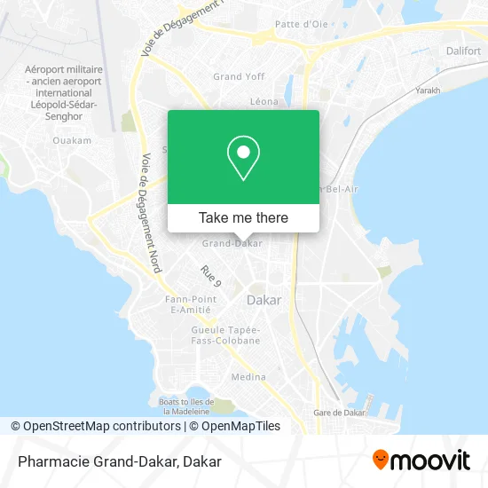 Pharmacie Grand-Dakar map