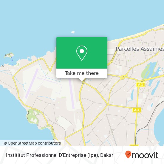Instititut Professionnel D'Entreprise (Ipe) map
