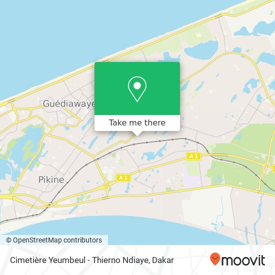 Cimetière Yeumbeul - Thierno Ndiaye map