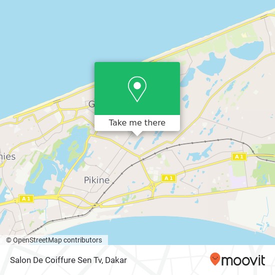 Salon De Coiffure Sen Tv map