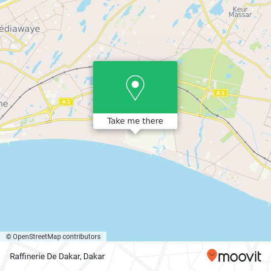 Raffinerie De Dakar map