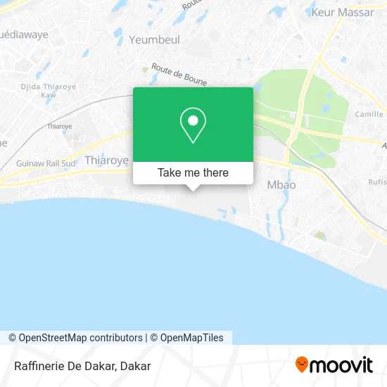 Raffinerie De Dakar map