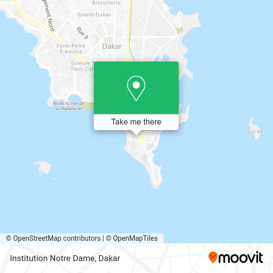 Institution Notre Dame map