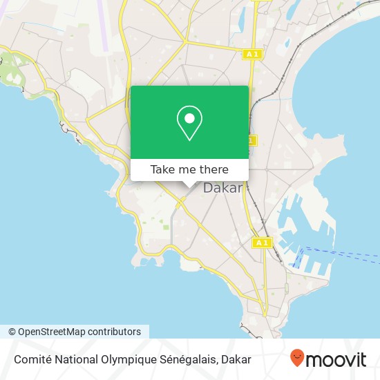 Comité National Olympique Sénégalais map